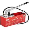 Vevor hydrostatisk trykktestpumpe, test opptil 60 bar/860 psi, 3,2 gallon tank, hydraulisk manuell vanntrykktestersett med tre-enhetsmåler og R 1/2" tilkobling for rørledningsvæsketrykktesting
