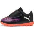 Puma FUTURE 8 PLAY TT V Football Boots Kids, Shoes, Black/White/Glowing Red, 19