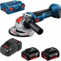 Bosch Gwx 18v-10 125 Mm+2x5.0ah+gal 1880+l-boxx Vinkelsliper