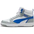 Puma Rebound Sneakers, Shoes, Cool Mid Gray/Vivid Blue/White, 37.5
