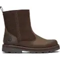 Timberland for boy. TB1A28MT2421 Brown Courma Leather Boots (36), Flat, Zip, Casual, children's fashion