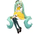 Furyu Hatsune Miku Flower Fairy Lily White Hatsune Miku Noodle Stopper Figur 14 Cm