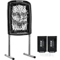 Vevor 9-hulls baseballnett, 21"x29" softballbaseballtreningsutstyr for slag- og pitchingtrening, kraftig høydejusterbart treningshjelpemiddel med slagsone og 4 bakkepinner, for ungdom og voksne