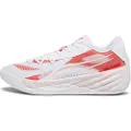 Puma All-Pro NITRO Team Basketball Shoes, Shoes, White/Red, 42.5