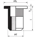 Masterfix M6X16,0 Fladhovedet rund stål mastergrib åben - (250 stk.)