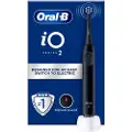 Oral-B Electric Toothbrush with Pressure sensor | iO2 | Rechargeable | For adults | Number of brush heads included 1 | Number of teeth brushing modes 3 | Black