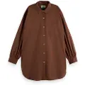 Scotch & Soda U9b00628t Oversized Skjorte Med Lange Ermer