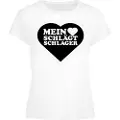 Mc Clothes Mhss Herz Schwarz Kortarmet T-skjorte