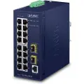 Planet IGS-4215-16T2S Industrial L2/L4 16-Port 10/100/1000T + 2-Port 100/1000X SFP Managed Switch