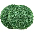 Vevor kunstige buksbomtrær, 20" høye (2 stykker), kuleformede kunstige buksbomplanter, helårs grønne feaux-planter dekorative baller for bakgård, balkong, hage, bryllup og hjemmeinnredning
