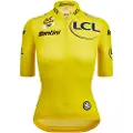 Santini Tour De France Femme Zwift Overall Leader Kort Ermet Trøye