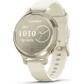 Garmin Lily 2 Active - Måneglatt anodisert aluminium - smartklokke med bånd - silikon - bein - håndleddstørrelse: 110-175 mm - monokrom - Bluetooth, ANT+ - 29 g