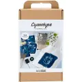 Creative toys DIY Kit Cyanotrykk, Tekstil, blå, 1 pk.