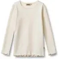 Wheat Rib Genser Ida Ivory