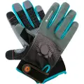 Gardena 11520-20, Hagehansker, Sort, Blå, Grå, M, Bomull, Elastan, Nylon, Polyester, Polyurethan, Gummi
