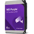 Western Digital WD Purple WD64PURZ - Harddisk - 6 TB - overvåkning - intern - 3.5 - SATA 6Gb/s - 5400 rpm - buffer: 256 MB