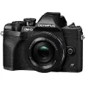 Olympus OM-D E-M10 Mark IV - Digitalkamera - speilløst - 20.3 MP - Four Thirds - 4K / 30 fps - 3optisk x-zoom M.Zuiko Digital 14-42 mm II-linse - Wi-Fi, Bluetooth - svart