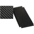 Monacor 12.2220, Gulv, I veggen, Bord, Vegg, Svart, Gulv/vegg, 100 mm, 50 mm, 2 stykker