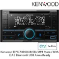 Kenwood Electronics DPX-7300DAB, Sort, 2 DIN, CD, AAC, FLAC, MP3, WAV, WMA, LCD, Tysk, Engelsk, Spansk, Fransk, Russisk