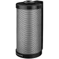 Monacor ESP-315/SW, 2-veis, 1.0 kanaler, Koblet med ledninger (ikke trådløs), 15 W, 75 - 20000 Hz, Sort, Sølv