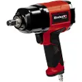 Einhell TC-PW 610, Trykkluftskralle, Sort, Rød, 7000 RPM, 610 Nm, 142 l/min, 6,3 stang