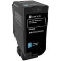 Lexmark - Høy ytelse - cyan - original - tonerpatron LCCP, LRP - for Lexmark CS725de, CS725dte