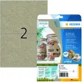 Herma 10757, Brun, Rektangel, Permanent, 210 x 148 mm, A4, Universell