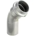 Viega Inox bøjning 45 grader 42 mm Inox, rustfri stål muffe/nippel, SC-Contur