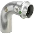 Viega Inox bøjning 90 grader 54 mm Inox, rustfri stål muffe/nippel, SC-Contur