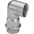 Viega Inox vinkel 90 grader ½x15mm Inox af rustfri stål muffe/muffe, SC-Contur