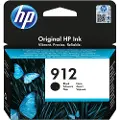 HP 912 / 3YL80AE - Black Ink - Blekkpatron Svart