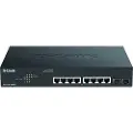 D-Link DGS 1100-10MPV2 - Switch - smart - 8 x 10/100/1000 (PoE) + 2 x Gigabit SFP - rackmonterbar - PoE (130 W)