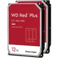 Western Digital WD Red Plus NAS Hard Drive WD120EFBX - Harddisk - 12 TB - intern - 3.5 - SATA 6Gb/s - 7200 rpm - buffer: 256 MB