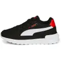 Puma Graviton AC Kids'Trainers, Shoes, Black/White/Red, 28
