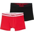 Puma Everyday Boxer Briefs (2-Pack) Men, Clothing, Red/Black, 4