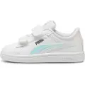 Puma Smash 3.0 Holo 2.0 Sneakers Toddlers, Shoes, White/Mauve Mist/Silver, 22