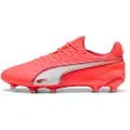 Puma KING ULTIMATE FG/AG Football Boots Unisex, Shoes, Glowing Red/White/Red Fire, 40