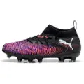 Puma FUTURE 8 MATCH FG/AG Football Boots Youth, Shoes, Black/White/Glowing Red, 29