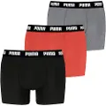 Puma Boxer Briefs (3-Pack) Men, Clothing, Orange/Grey, 4
