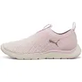Puma Softride Remi Slip-on Knit Women's Running Shoe, Shoes, Rose Mauve/Warm White/Rose Gold, 35.5
