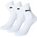 Puma Short Crew Socks Unisex (3-Pack), Clothing, White, 47-49