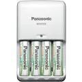 Panasonic BQ-CC03, Nikkelmetallhydrid (NiMH), AA, AAA, Batterier medfølger