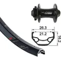 Xlc Rodi Black Rock Evo 26´´ 6b Disc Terrengsykkel Forhjul