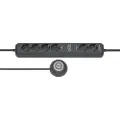 Brennenstuhl Eco-Line Extension Socket Comfort Switch Plus EL CSP 24 6-way 1,5m H05VV-F 3G1,5 2 permanent, 4 switchable - Flerkoplingslist - utgangskontakter: 6 - 1.5 m kabel - antrasitt