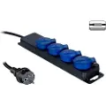 Procab Kabel zasilający Procab Procab PSI204/1.5-F IP44 powerstrip, 4-way, 3G2.5 4 french sockets, ip44, 1,5m