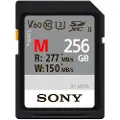 Sony Sdxc M Series 256gb Uhs-ii Class 10 U3 V60 Minnekort