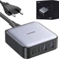 UGREEN lader UGREEN CD327 Nexode vegglader, 2x USB-C, 2x USB-A, GaN, 65W (grå)