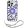 GUESS Palm Trees Triangle Pearl Strap Iphone 16 Telefondeksel