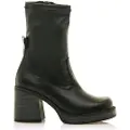 Mustang for woman. 59680 New Oasis Ankle Boots Black (37), 5 to 8 cm, Zip, Casual