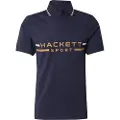 Hackett Team Panel Kortermet Poloskjorte